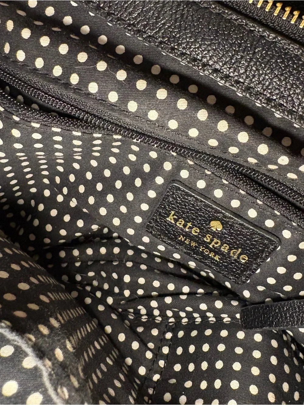 kate spade Black Leather Chain-Handle Shoulder Bag